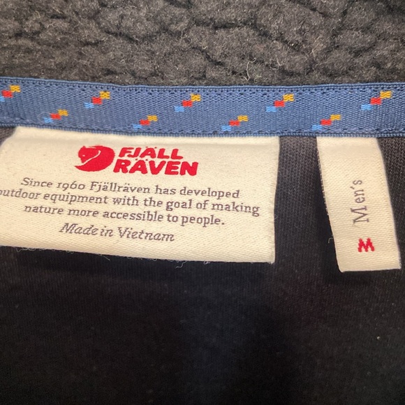 Fjallraven Vardag Pile Fleece Jacket Men’s Medium Black EUC - Picture 3 of 7